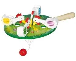 GOKI Spel - Pikkende Kippen - Hout