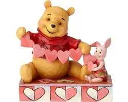 Enesco - Disney - Valentins faits main (figurine Winnie l'ourson et Porcinet)