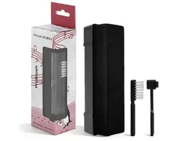 Penguin Records - VinylCare ProBrush - Brosse pour disques de haute qualité - Ensemble complet de 3 pièces - Y compris aiguille et brosse de nettoyage - Brosse pour disques antistatique - Brosse LP - Nettoyant pour disques vinyles