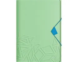 Leitz Urban Chic PP 3 plis pour 150 feuilles - Dossier pour documents A4 - Idéal pour l' École ou les études - Vert