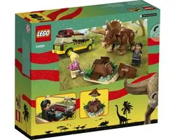LEGO 76959 Jurassic Park Triceratops onderzoek Dinosaurus en Auto Speelgoed Set