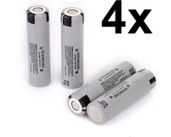 Panasonic 18650 NCR18650BD 10A 3.7V 3200mAh - Flat Top - 4 Stuks