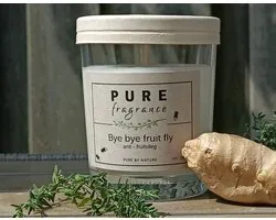 Pure Fragrance - Geurkaars in glas - Bye bye fruit fly - anti fruit vlieg