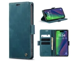 Solidenz Hoesje - Geschikt voor iPhone 16 Pro Max - Urban Book - Blauw