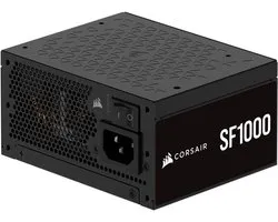 CORSAIR SF1000 - Alimentation ATX12V 3.1, SFX - 80 PLUS Platinum - 1000 Watt - Modulaire - 100-240V - PFC actif - PCIe 5.1 - Mode zéro RPM - Ventilateur PWM 92 mm - Zwart