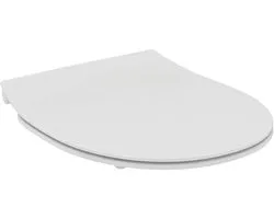Ideal Standard - Universeel, universele wc-bril ovaal, wc-bril afgerond met langzame sluiting, antibacterieel, snelspanner, urea, wit