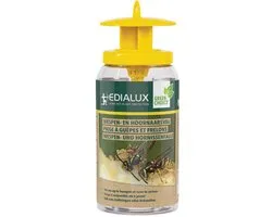 Piège à guêpes et frelons Edialux pour l'extérieur, piège à insectes réutilisable sans appât, attrape les guêpes et les frelons asiatiques, idéal pour le jardin et la terrasse, facile à suspendre, 1 pièce