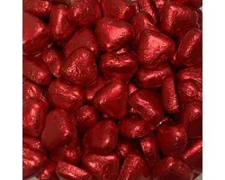 Valentijn chocolade hartjes - 250 gram - Melk chocolade - cadeautje voor hem - cadeautje voor haar - valentijn decoratie - Valentijnsdag cadeau - versiering - Moederdag