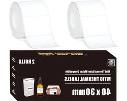 440 Labels M110 Thermal Labels, 1.57" x 1.18" Eexhibit Stickers for Phomemo Label Printer M110 M220 Labels Refill, Marklife P50 for Niimbot B3S Supvan T50M Pro Clabel 221B 220B 320B 40 x
