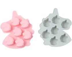 Moule époxy Moules Flexible en plastique époxy moule moulage moule savon Siliconen Moules 1 pièce chocolat Unicorn enfant Fête anniversaire