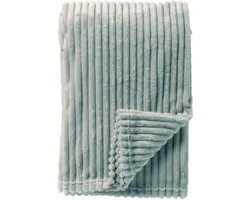Dutch Decor - MARTHY - plaid 140x180 cm - ribfluweel - gerecycled - Jadeite - groen
