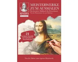Creatief Malboek - Volwassenen Tekenen - Ontspanning & Creativiteit - 21 Klassieke Kunstwerken - A4 Formaat