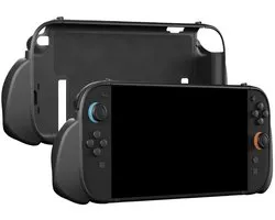 PlayCool Ergonomische Clear Grip Case Set voor Nintendo Switch 2 – Clear Case met 3 Verwisselbare Grips: Feather (licht), Balance (gebalanceerd) en Anchor (stevig)