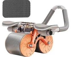 Igoods Ab Roller - Trainingswiel - Ab Wheel - Buikspiertrainer met Armondersteuning - Voor Thuis