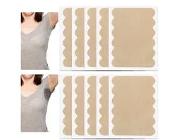 Générique Coussinets anti-transpiration pour aisselles, protections anti-transpiration sous les bras, 8 x 6 cm, design élastique, couche d'absorption élevée, parfait pour les chemises, les robes, les voyages et l'usage quotidien