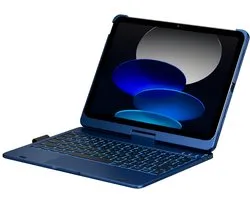 Typecase Flexbook - Clavier tablette - Compatible iPad - Bleu foncé - Rétroéclairé RGB