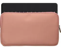 kwmobile Housse de clavier adaptée à l'étui Logitech KEYS-TO-GO - Housse de protection pour clavier en nylon - Étui de voyage avec fermeture éclair - Housse de Claviers en pêche pastel