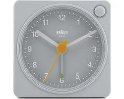 Braun BC02XG - Wekker - Reis - Analoog - Grijs