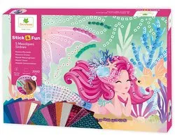 Sycomore mozaïek speelgoed XL Stick'N Fun zeemeerminnen creatief.