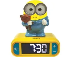 Réveil avec Veilleuse Les Minions en 3D