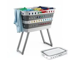 CINK & Co Opvouwbare Wasmand - Met staande Poten en Inklapbare Wastrommel