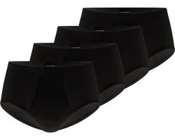 Schiesser Heren sportslip met opening 4 pack Original Classics fijnrib