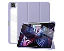 Solidenz Étui - Compatible avec iPad Air 11 (M4/M3/M2) et iPad Air 10.9 (Air 5/Air 4) et iPad Pro 11 - Cadre TPU antichoc - Porte-stylet - Lavande
