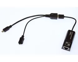 USB Ethernet Adapter for 2nd Generation Fire, 4K & 4K MAX Firesticks - Wired Internet Connection Up to 100Mbps with Micro USB Powered OTG Cable (Not for Roku)