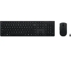 Lenovo Professional draadloze oplaadbare toetsenbord en muis combinatie (Copilot ready) - QWERTY (VS internationaal)