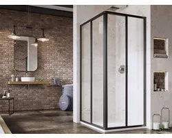 Ravak Supernova - Douchecabine 90x90 cm, zwart/helder glas 14V703O2Z1S
