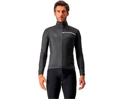 Castelli Windstopper jacket Heren Zwart Grijs - SQUADRA STRETCH JACKET LIGHT BLACK DARK GRAY - S