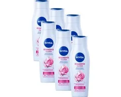 NIVEA Diamond Gloss Care Shampoo - 6 x 250 ml - Pack économique