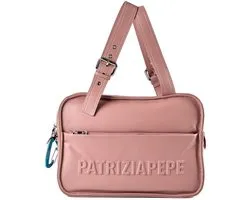 Patrizia Pepe Schoudertas Leder 34 cm - Dames - terracotta