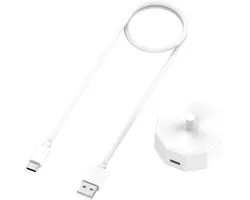 USB-C Oplaadstation Inductieve Oplader geschikt voor Reizen, geschikt voor Elektrische Tandenborstels geschikt voor Braun Oral B Pro/Smart/Kids/Vitality Pro/Genius X/iO 6 5 4