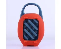 Siliconen hoes compatibel voor JBL CLIP5, Bluetooth-luidspreker beschermhoes, draagbare audio-draagtas opbergtas buiten reizen zachte hoes hoes skin accessoires (alleen hoes) (zwart)