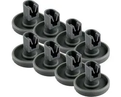 Roue de lave-vaisselle - Lave-vaisselle - Roues - 8 pièces - Universel - Panier inférieur - Convient pour Ikea, AEG, Electrolux, Zanussi et plus