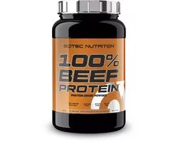 Scitec Nutrition® - 100% Beef Protein (900 gram - Almond/Chocolate) - Amandel/Chocolade - 30 eiwitshakes - eiwitpoeder - eiwit - eiwitshakes - proteine shake - lactosevrij - glutenvrij