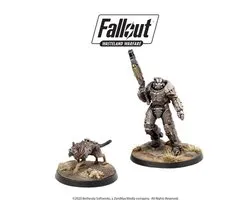 Fallout: Wasteland Warfare – X-01 Survivor & Dogmeat - Miniaturenset - Engelstalig - Modiphius Entertainment - Ongeschilderd