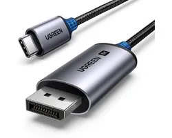 Ugreen - CM556 - kabel met USB-C en DisplayPort 8K connectoren, - 1 - m - lang - grijs