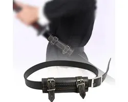 Tokaneit medieval sword frog strap, leather sword belt, perfect accessories for samurai lovers - ShopVlot