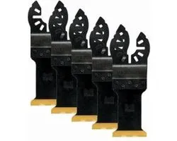 DeWALT 31x43mm Multitool Titanium Zaagblad BiM tbv Metaal (5 stuks) - DT20727
