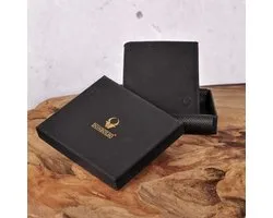 Donbolso® Portemonnee heren - Slim Wallet Rome - met RFID-bescherming - Lederen pasjeshouder heren met 8 kaartsleuven - Vintage Black