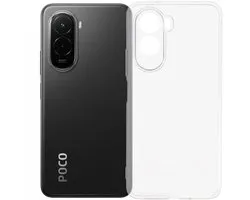 Coque TPU fine transparente compatible avec Xiaomi Poco M7 | Coque arrière | Légère | Ultra fine | Flexible | Souple | Transparente