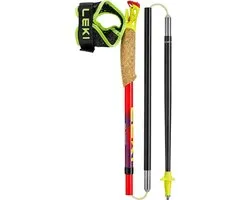 Leki | Ultratrail FX.One | Bâtons de trail | Carbone | Bright Red / Violet / Neon Yellow | 115 -