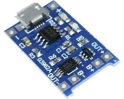 OTRONIC® Lithium Batterijlader (18650) met Micro Usb 5V 1A TP4056 | Arduino | ESP32 | ESP8266 | Raspberry Pi
