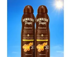Hawaiian Tropic Sun Oil Spray Protecteur Noix de Coco & Mango SPF 30 - 2x 180 ml - Value Pack