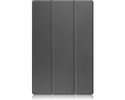 Étui adapté pour Samsung Galaxy Tab S10 Plus, étui à trois volets pour tablette avec découpe adapté au S Pen – Étui adapté pour Samsung Tab S10 Plus, étui à Hardcover, Bookcase – Grijs