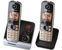 Panasonic KX-TG6722 - Duo DECT telefoon met antwoordapparaat - Zwart