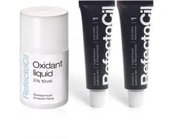 RefectoCil 2 stuks nr.1 zwart + 100ml Oxidant