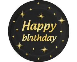 Classy party plates - Happy birthday